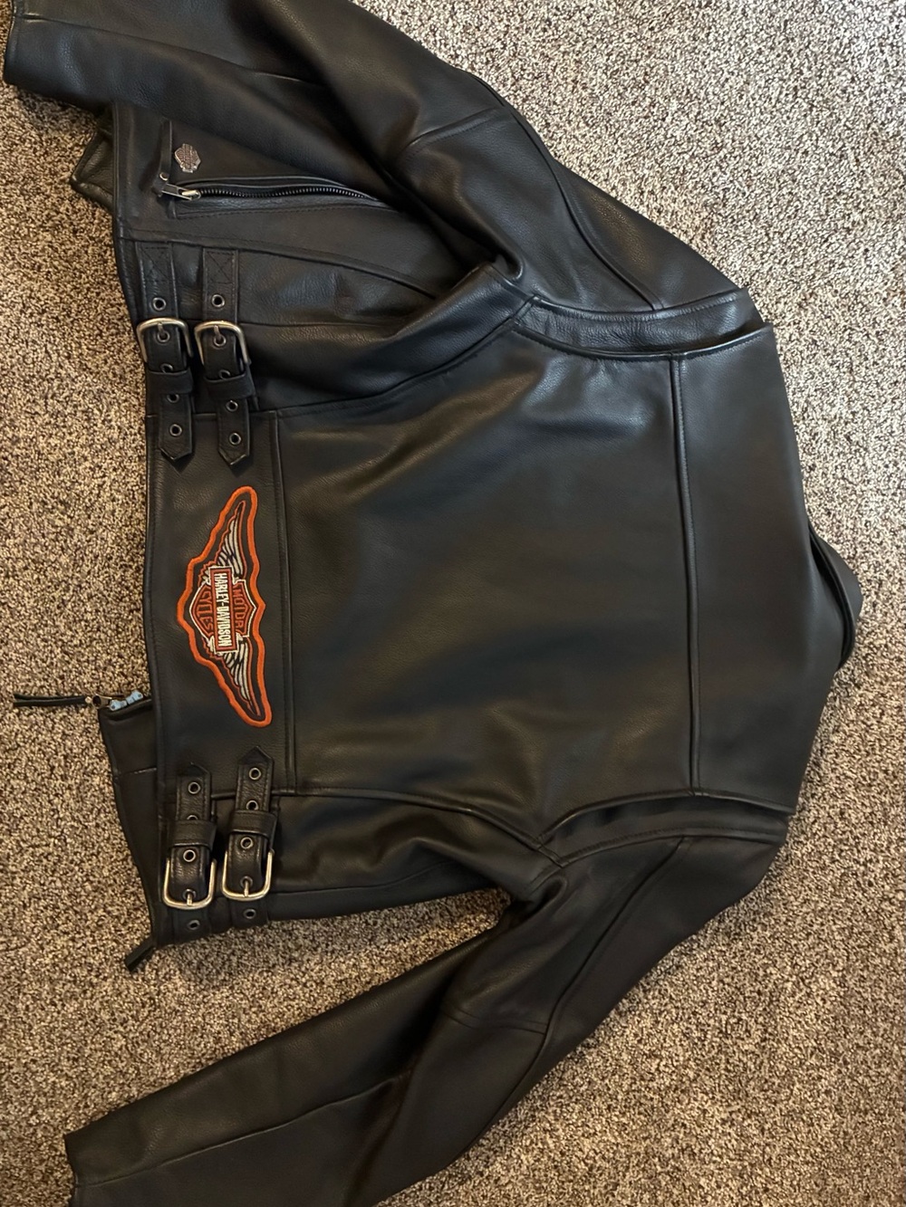 Harley-Davidson Women’s Black Leather Biker Jacket